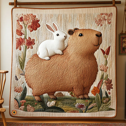 Capybara And Rabbit WJ0111001CL Quilt