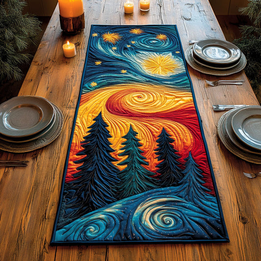 Celestial Forest CW1406009CL Quilted Table Runner