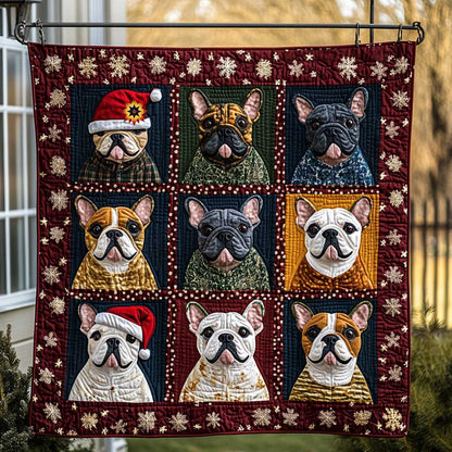 Vintage Winter Bulldog WP0411035CL Quilt