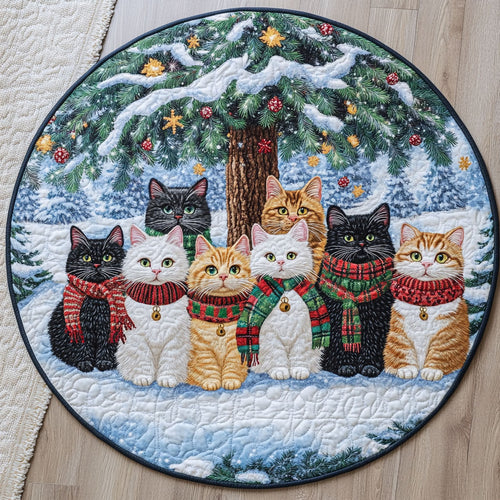 Christmas Sweaters LT2211012CL Quilted Round Mat