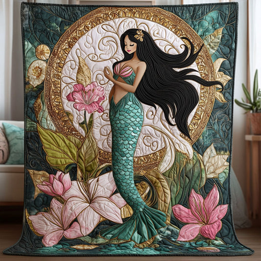 Floral Mermaid WP1704050CL Quilt