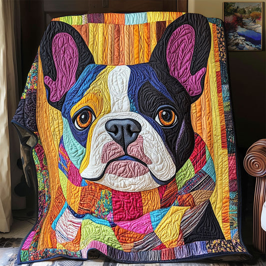Coloful French Dog CP1405037CL Quilt