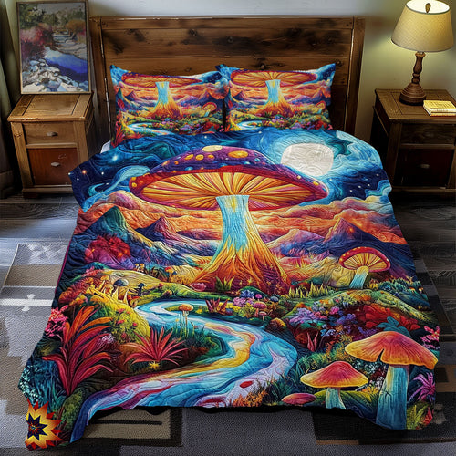 Magic Mushroom Forest WY1812076CL Duvet Cover Set