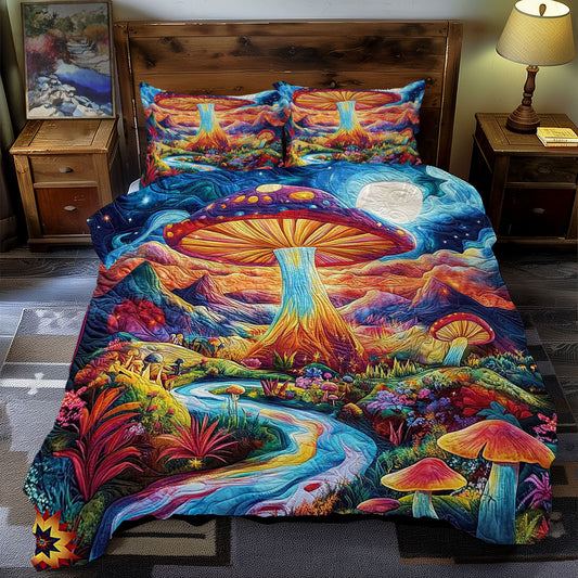 Magic Mushroom Forest WY1812076CL Duvet Cover Set