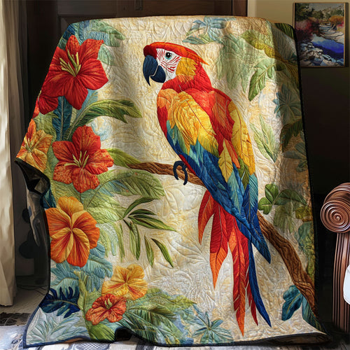 Scarlet Macaw Haven WJ0302025CL Quilt