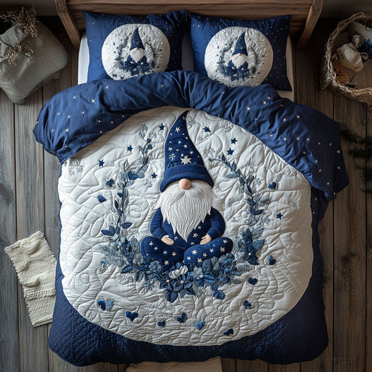 Teal Floral Gnome WY0406024CL Duvet Cover Set