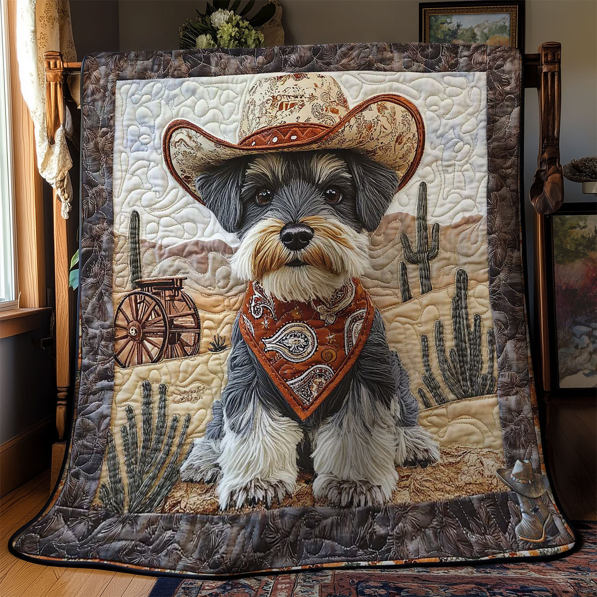 Desert Schnauzer WN2312004CL Quilt