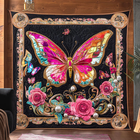 Scarlet Glow Butterfly WN0509071CL Quilt