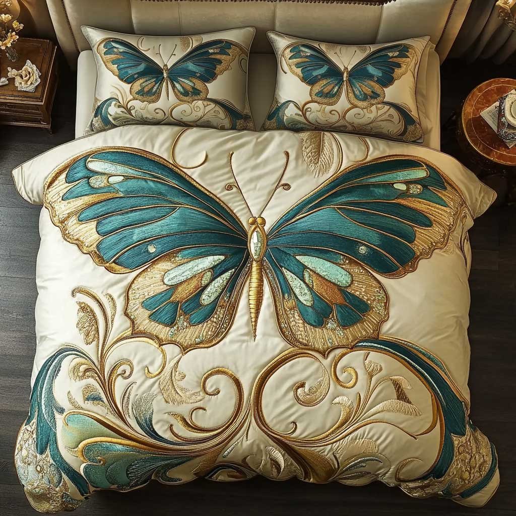 Opulent Butterfly WN2602012CL Duvet Cover Set