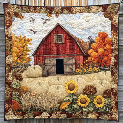 Autumn Red Barn CW2907002CL Quilt