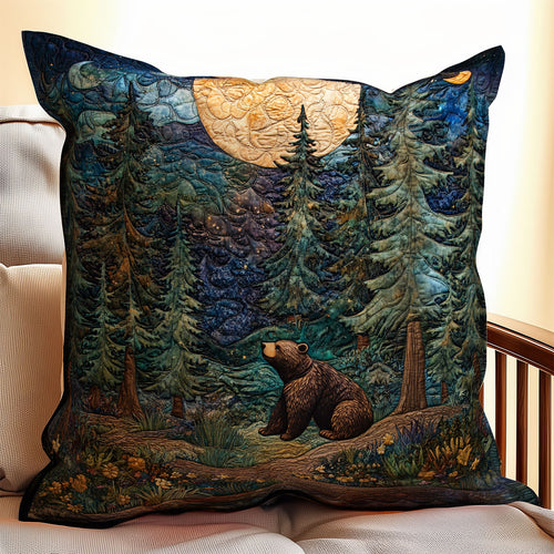 Bear In Forest WX2201100CL Quilt Pillow Case