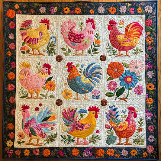 Chicken Garden CW2306008CL Quilt