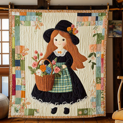 Vintage Rose Girl WJ3107026CL Quilt