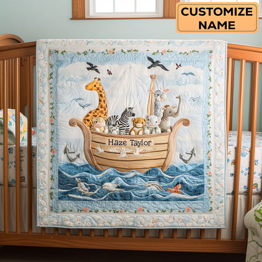 Over The Ocean WN2507059CL Personalized Baby Quilt