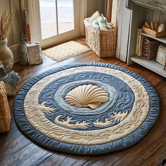 Tide Blossom CP1508053CL Quilted Round Mat