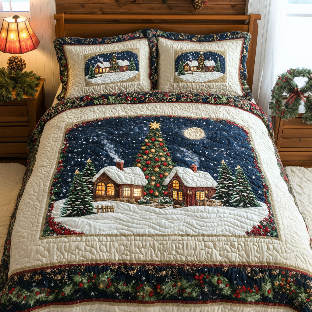 Snow Village Night CW2510069CL Duvet Cover Set