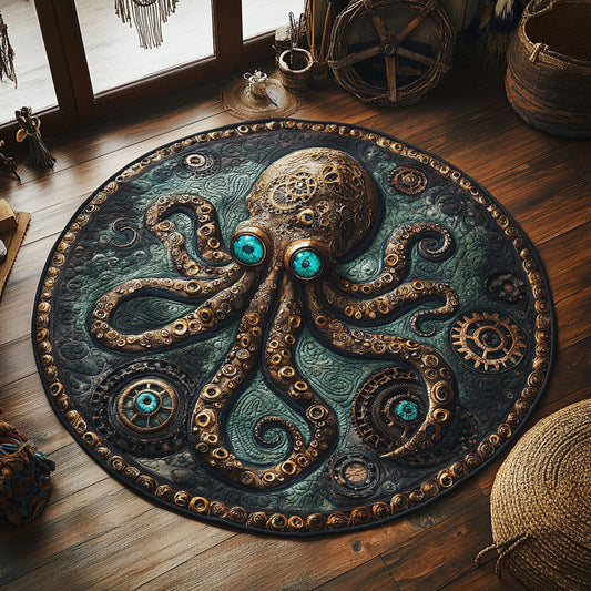 Mechanical Sea WY0705063CL Quilted Round Mat