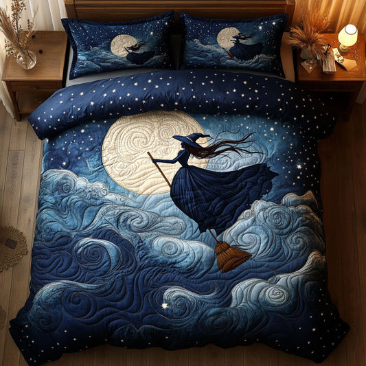 Moonlit Flying Wizard CP2805039CL Duvet Cover Set