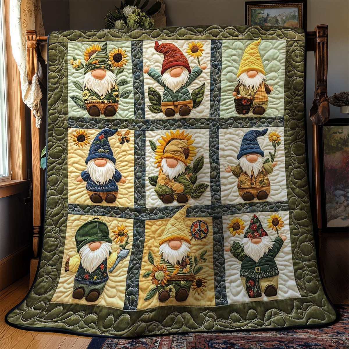 Blooming Gnome WN1411070CL Quilt