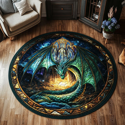 Arcane Dragon CW1301126CL Quilted Round Mat