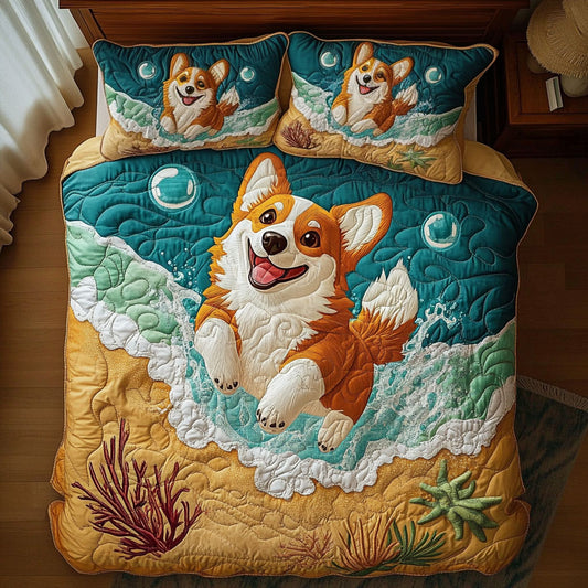 Corgi Coastline WY0807029CL Duvet Cover Set