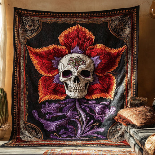 Violet Skull WN1109043CL Quilt