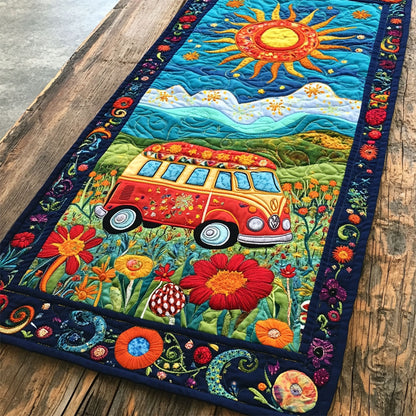 Hippie Road WY1605041CL Quilted Table Runner