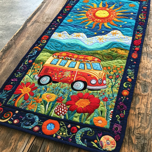 Hippie Road WY1605041CL Quilted Table Runner