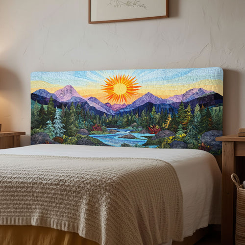 Morning Glow CP1512032CL Quilted Headboard Slipcover