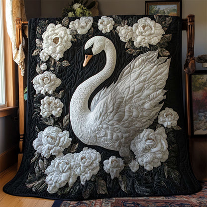 Snowy White Swan WN2203088CL Quilt
