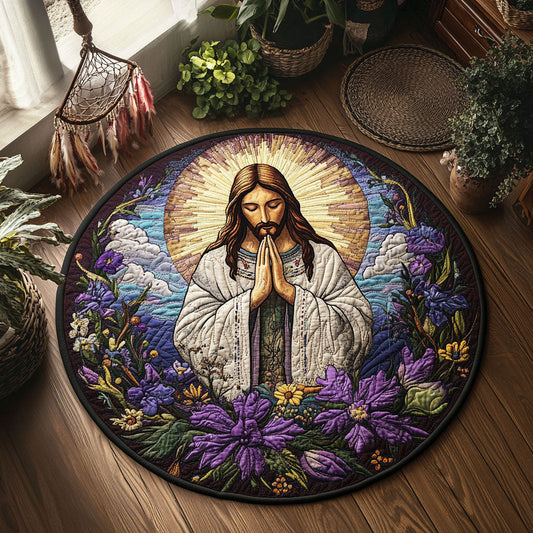 The Shepherd’s Prayer WJ2105052CL Quilted Round Mat