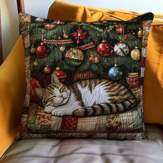 Christmas Sleeping Cat WJ2611045CL Quilt Pillow Case