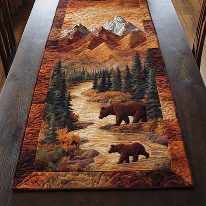 Bear Trail Bonds CM2105031CL Quilted Table Runner