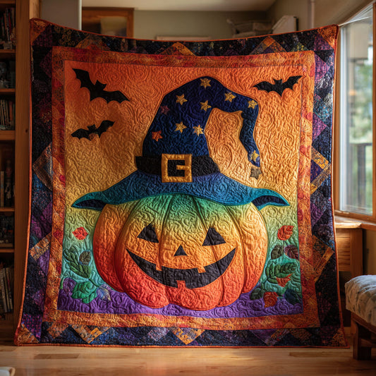 Color Pumpkin Witch CW0608033CL Quilt