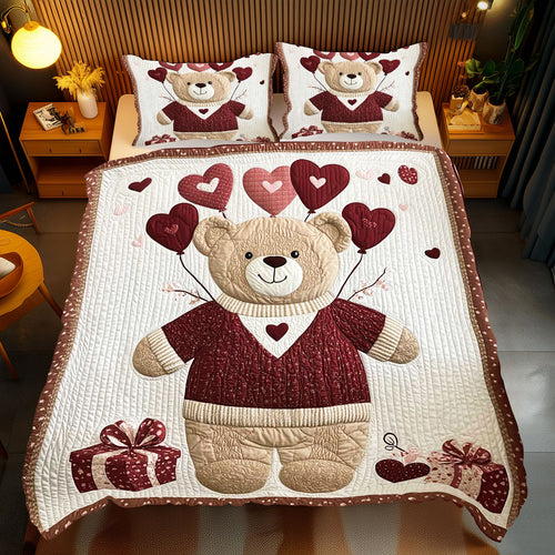 Valentine Gift Teddy Bear WP1612043CL Duvet Cover Set