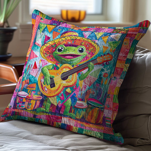 Happy Frog In Party WY1102083CL Quilt Pillow Case