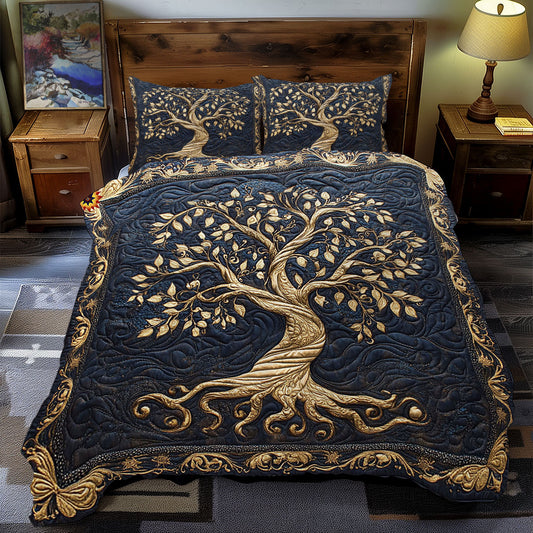 Gold Tree Of Life WY2412023CL Duvet Cover Set