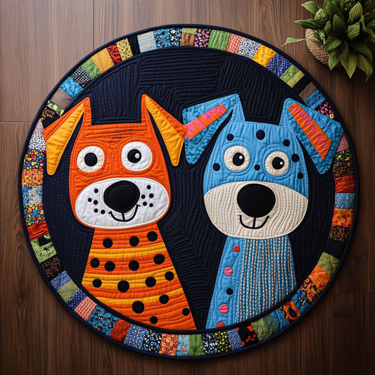 Cute Friends CM1505028CL Quilted Round Mat