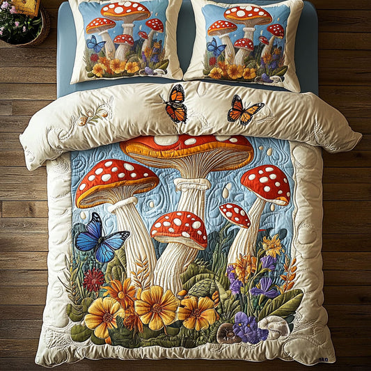 Spotted Mushroom Forest  WY0408027CL Duvet Cover Set