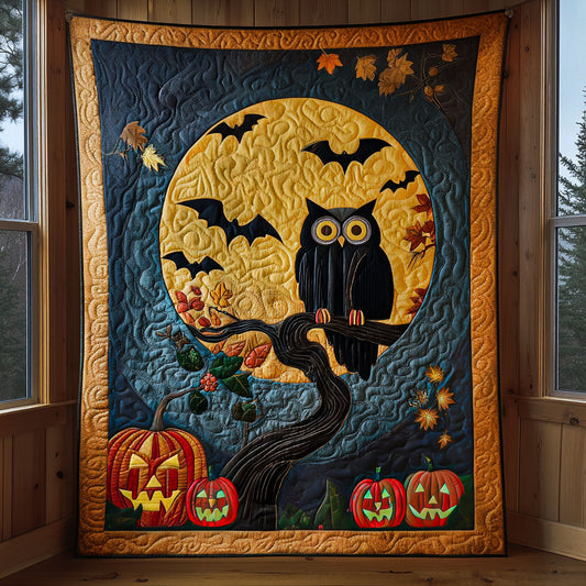 Whimsical Halloween Owl XK1509005CL Quilt