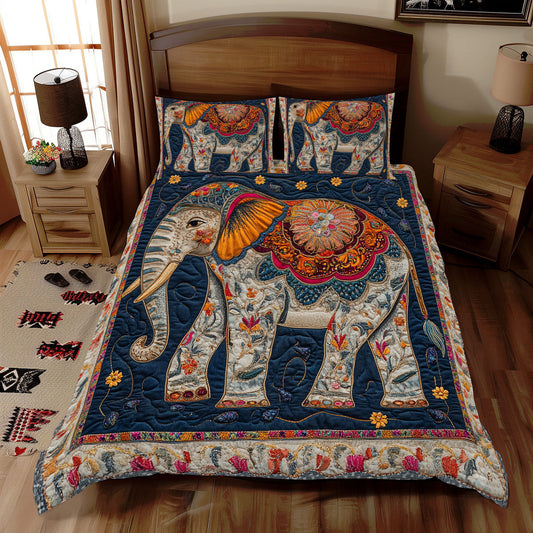 Floral Elephant WX2112063CL Duvet Cover Set