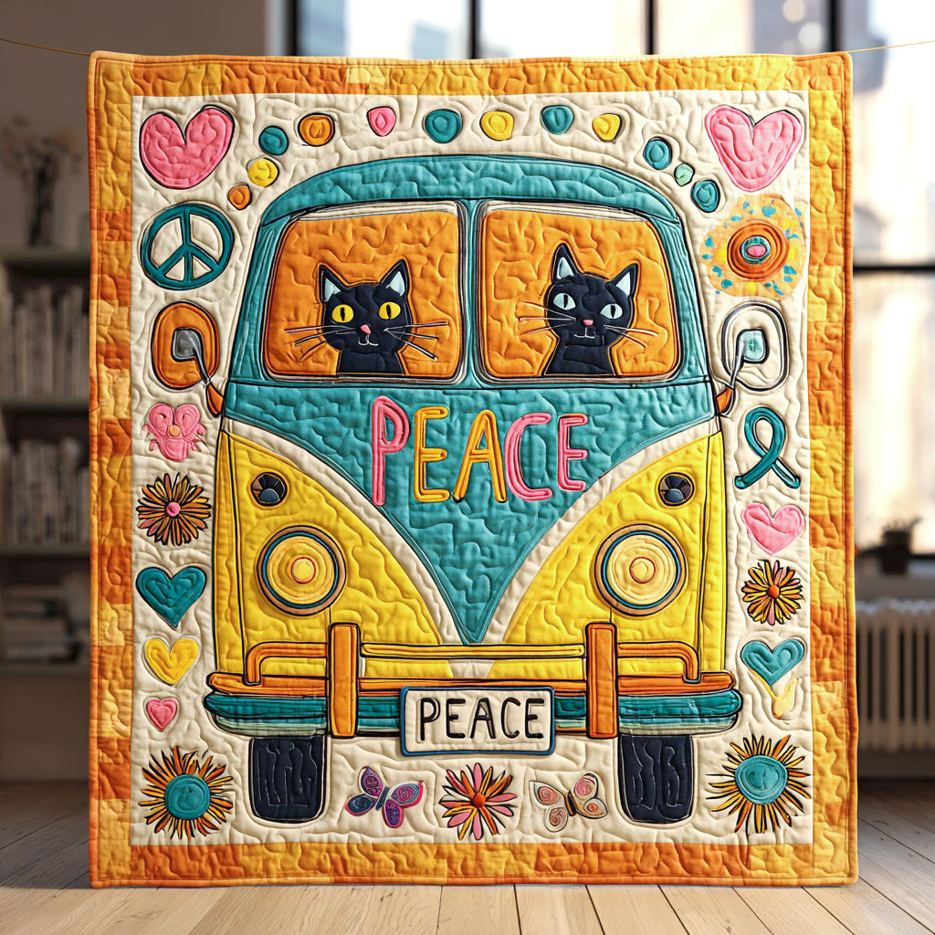 Cat Peace Wagon CW1411003CL Quilt