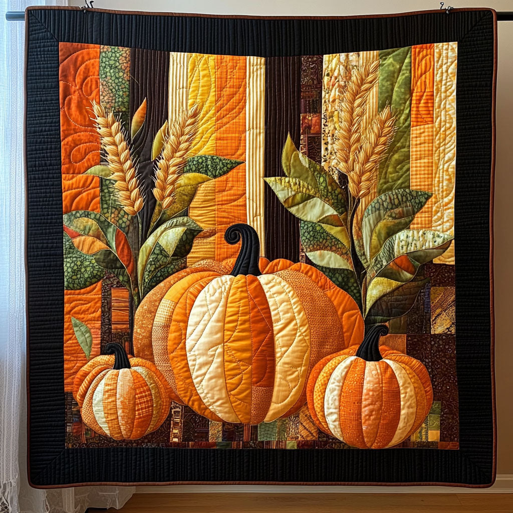 Harvest Grains And Pumpkins WY1508065CL Quilt
