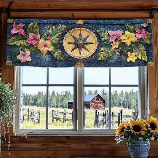 Compass Breeze WN0207019CL Quilted Valance