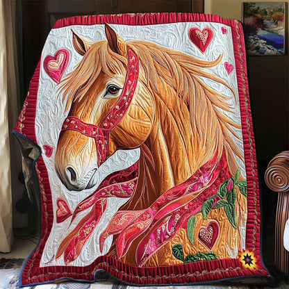 Valentine Horse WY2512030CL Quilt