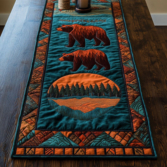 Native Bear CM3005041CL Quilted Table Runner