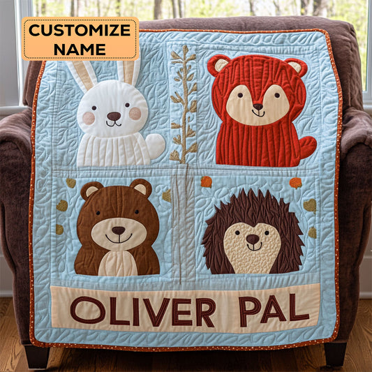 Cuddle Buddies WJ2807001CL Personalized Baby Quilt