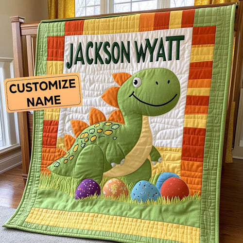 Cute Rex CP0108052CL Personalized Baby Quilt
