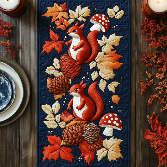 Woodland Charm CW2605485CL Quilted Table Runner