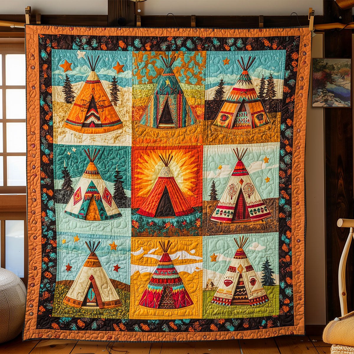 Sunlit Spirit Tepee WJ0601018CL Quilt